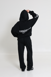 Original Oversized Boxy Logo Hoodie - Jet Black