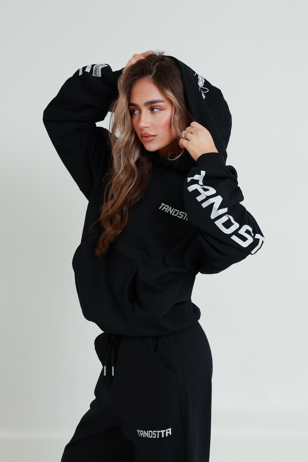 Original Oversized Boxy Logo Hoodie - Jet Black