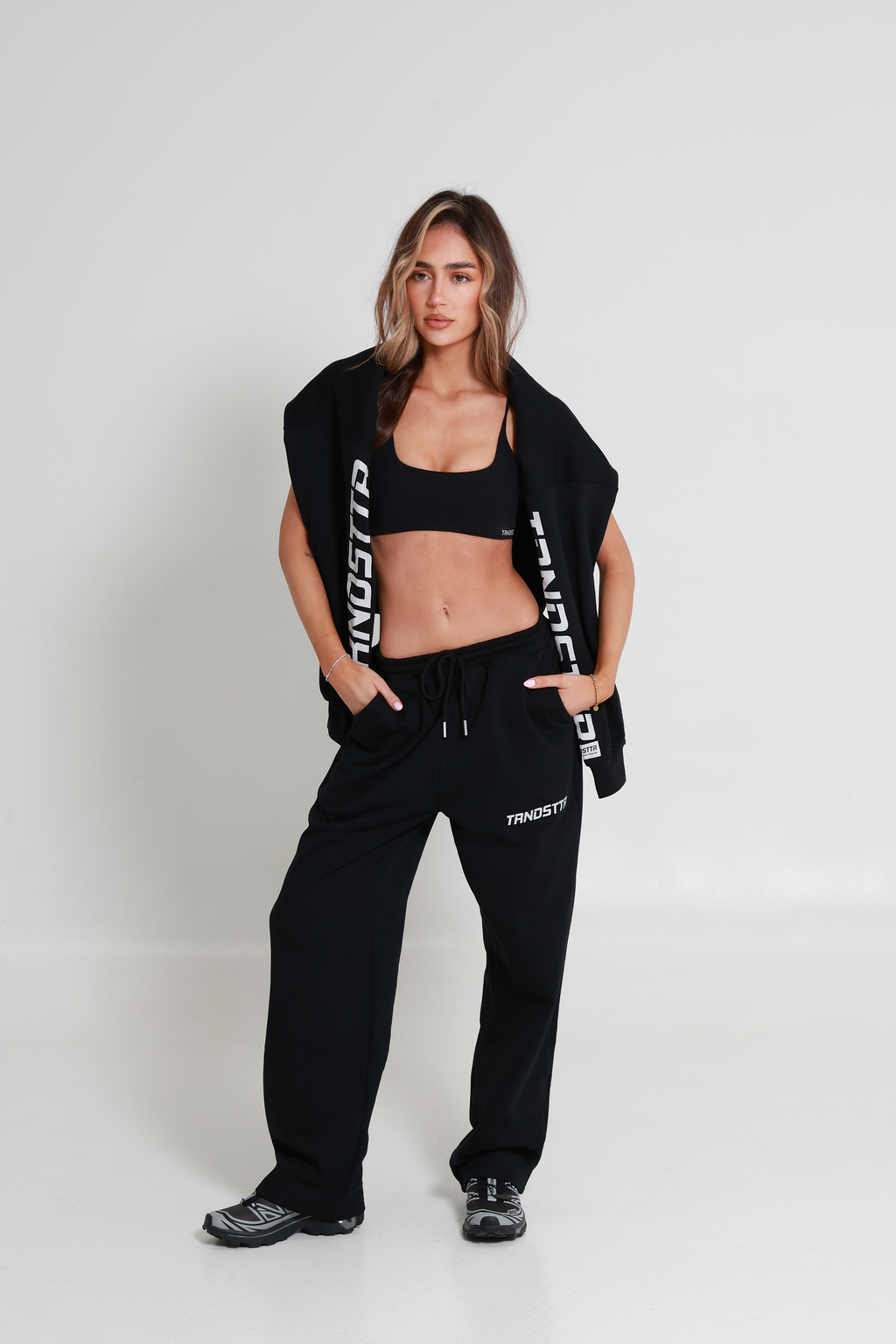 Original Baggy Wide Logo Joggers - Jet Black