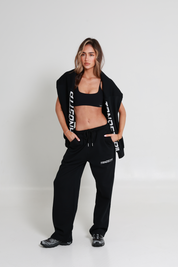 Original Baggy Wide Logo Joggers - Jet Black
