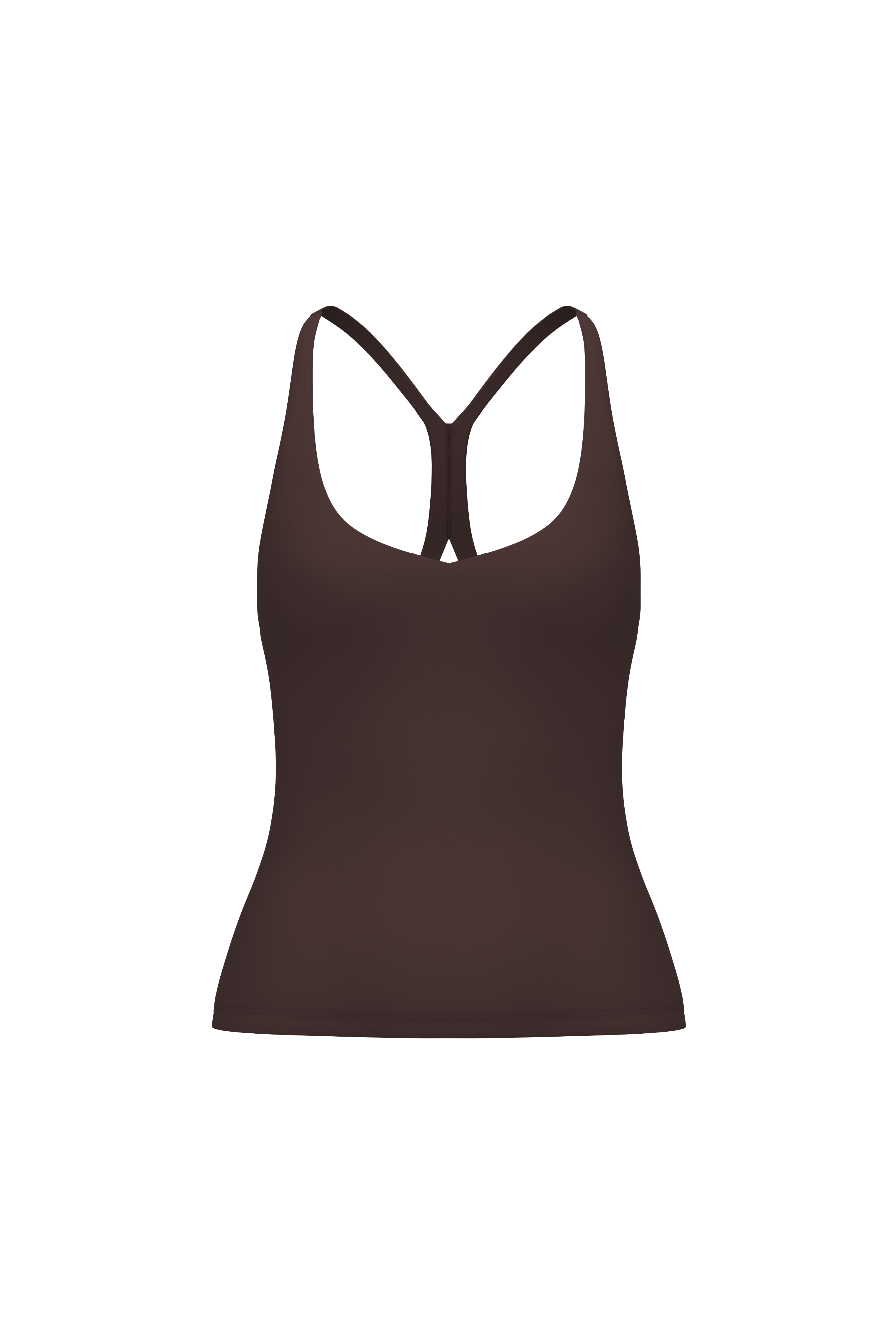 Essentials Sculpt Tank - Mocha Brown
