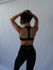 Essentials Racer Crop - Black