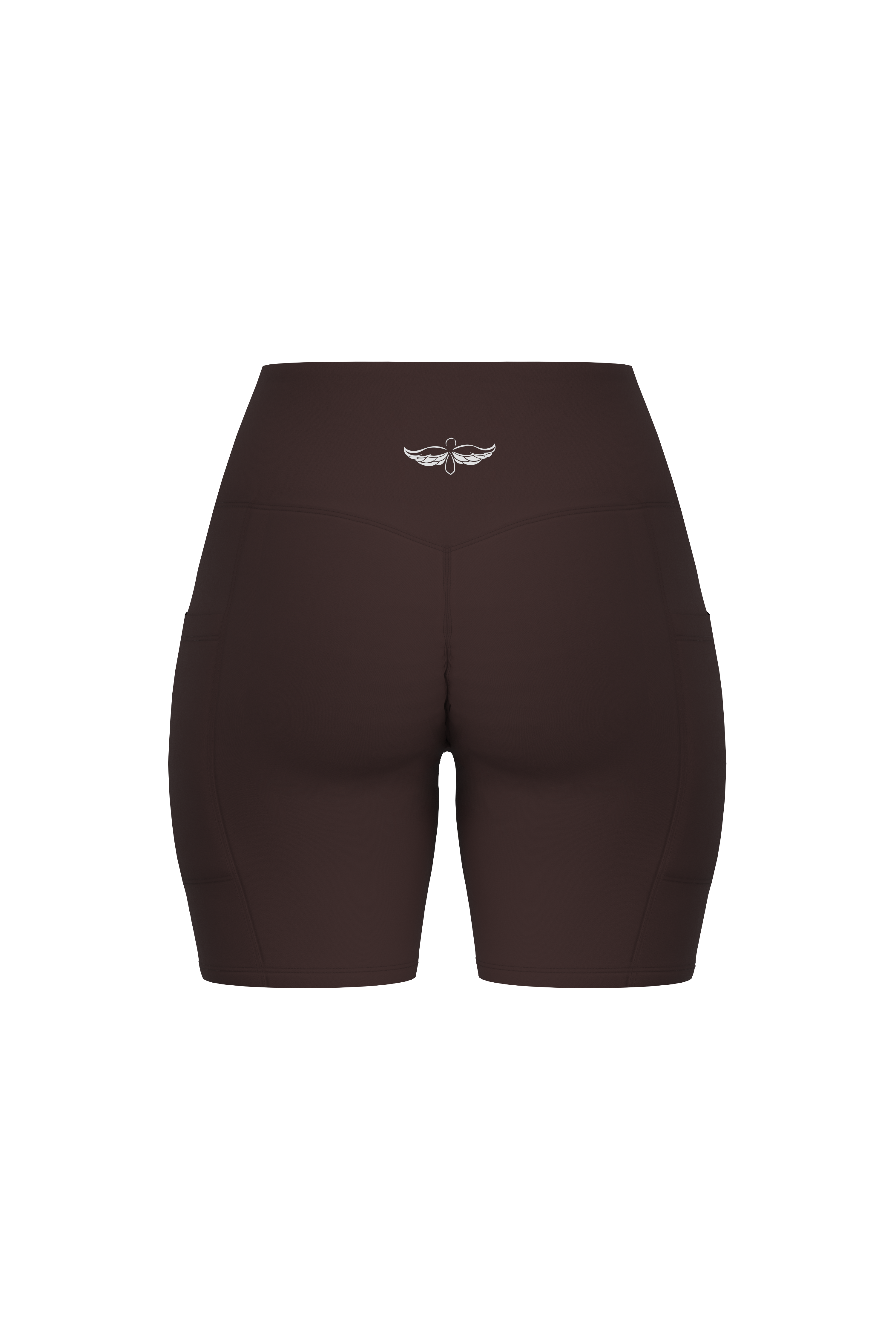 Essentials Invisible Scrunch Pocket 4.5" Shorts - Mocha Brown
