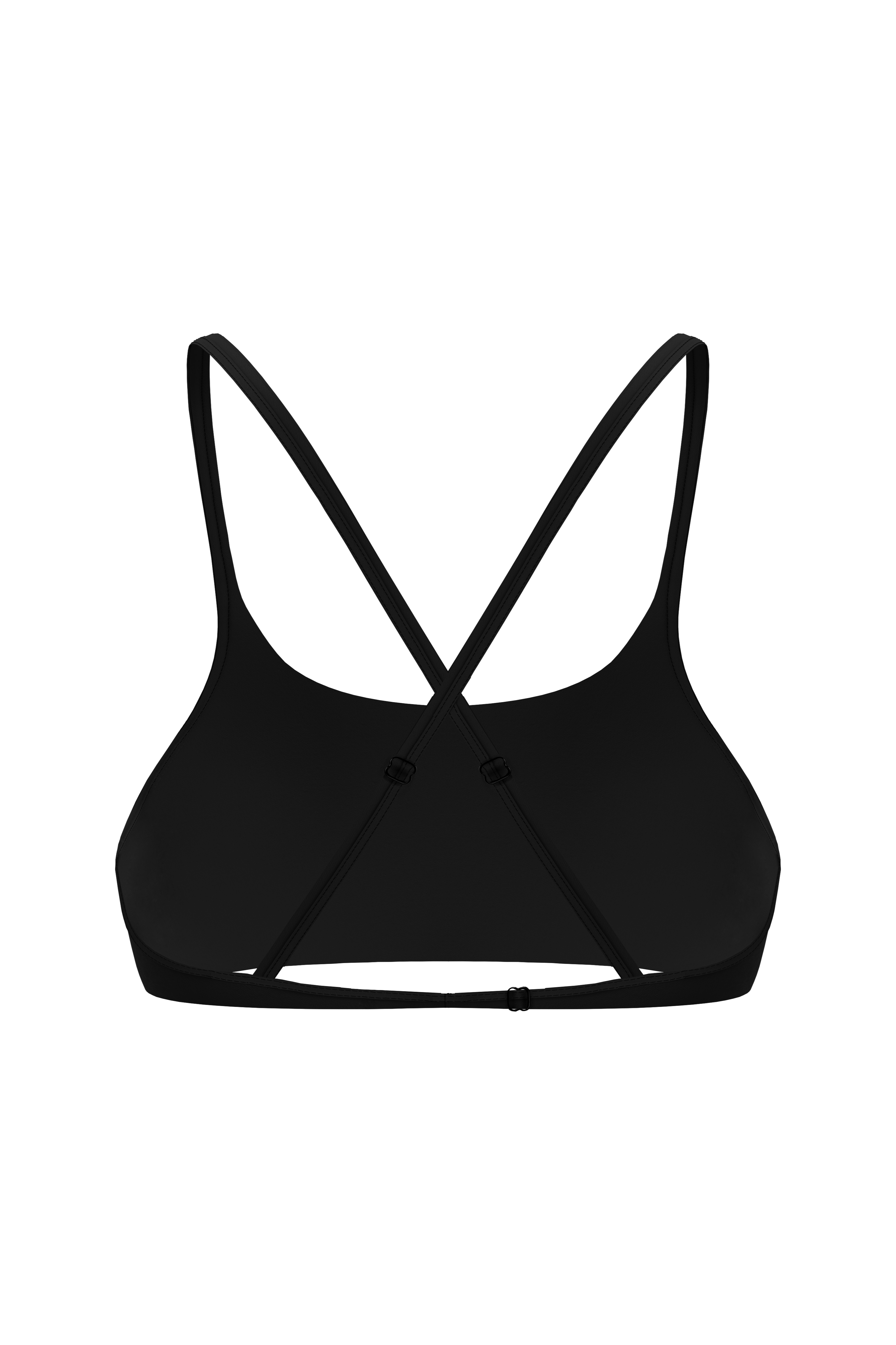 Essentials Strappy Crop - Black