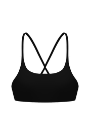 Essentials Strappy Crop - Black