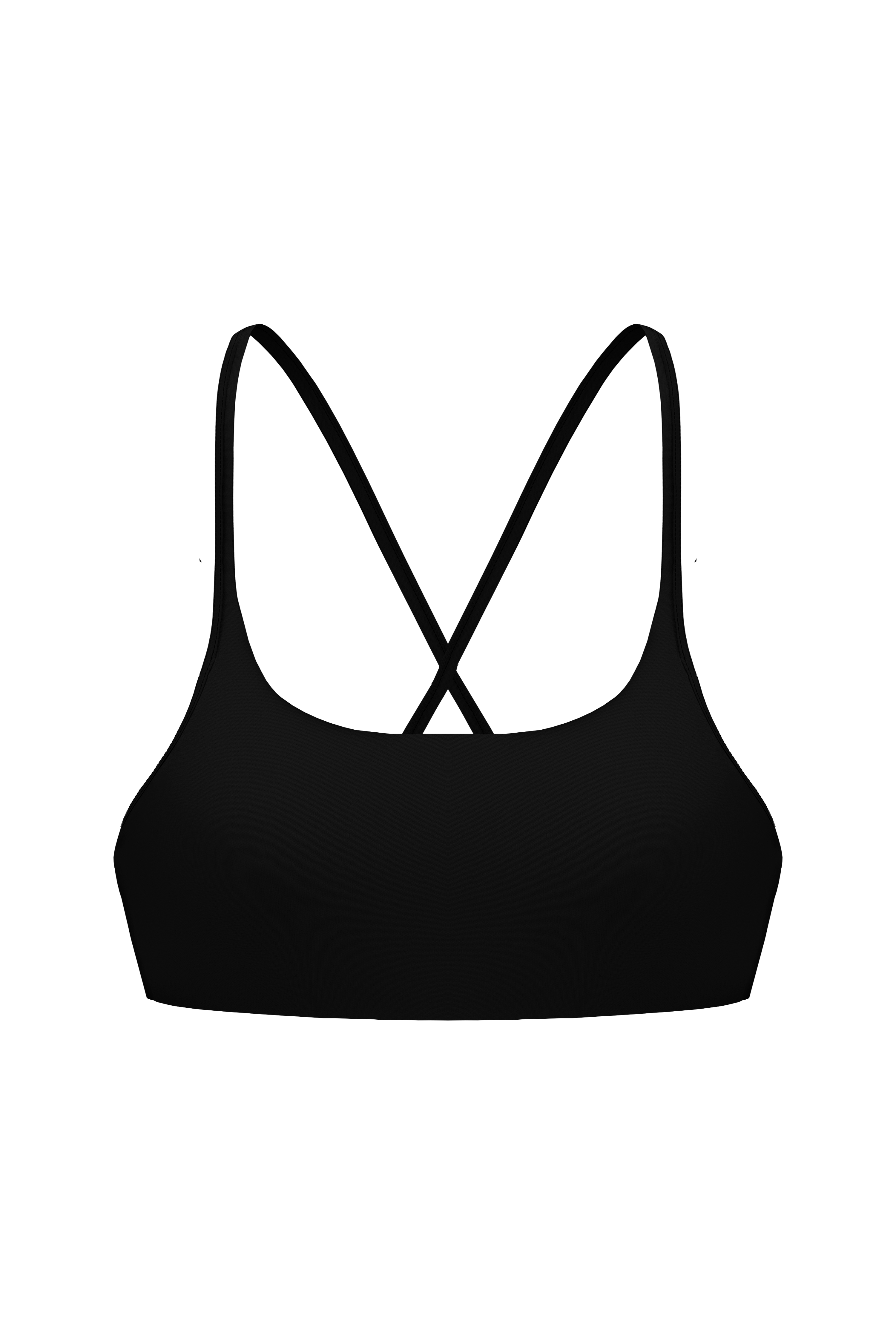 Essentials Strappy Crop - Black