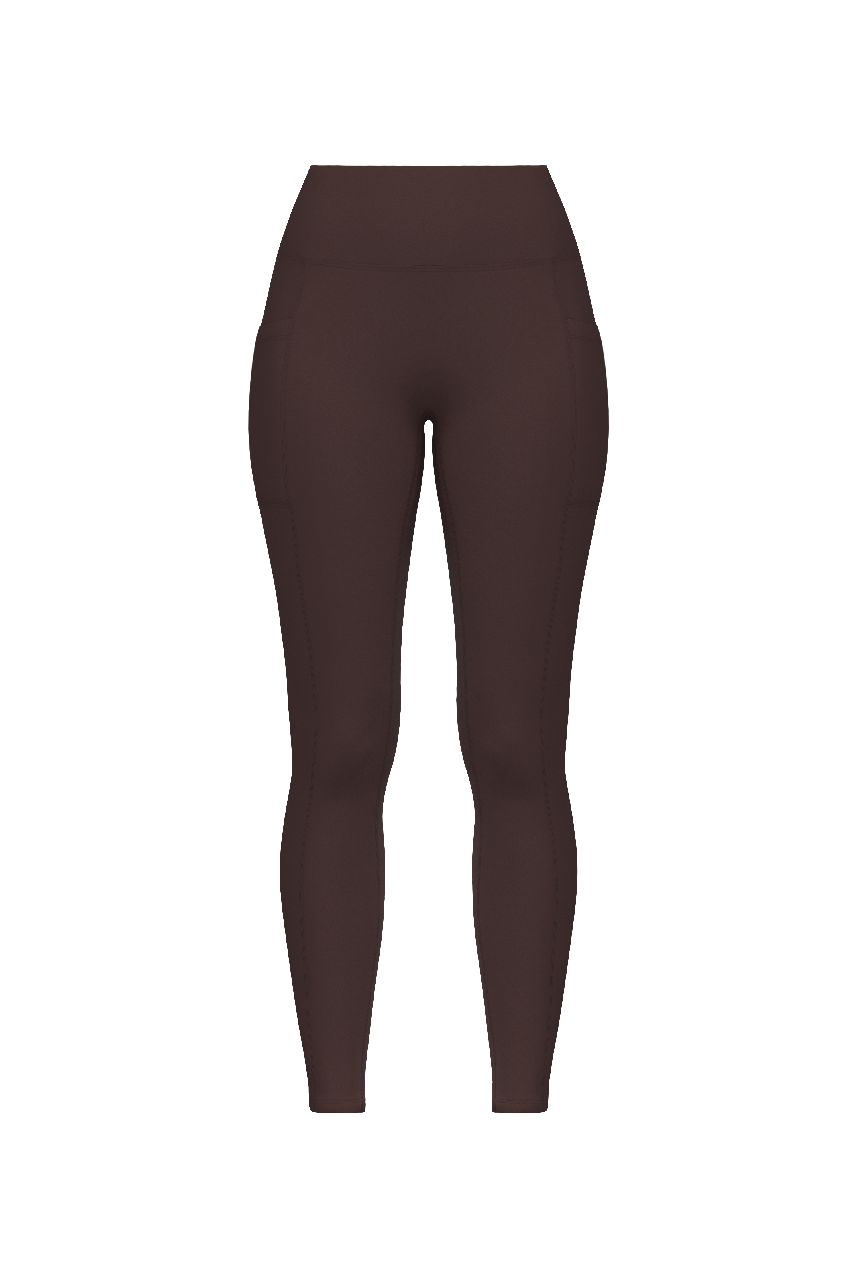 Essentials Invisible Scrunch Pocket Leggings - Mocha Brown