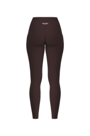 Essentials Invisible Scrunch Pocket Leggings - Mocha Brown