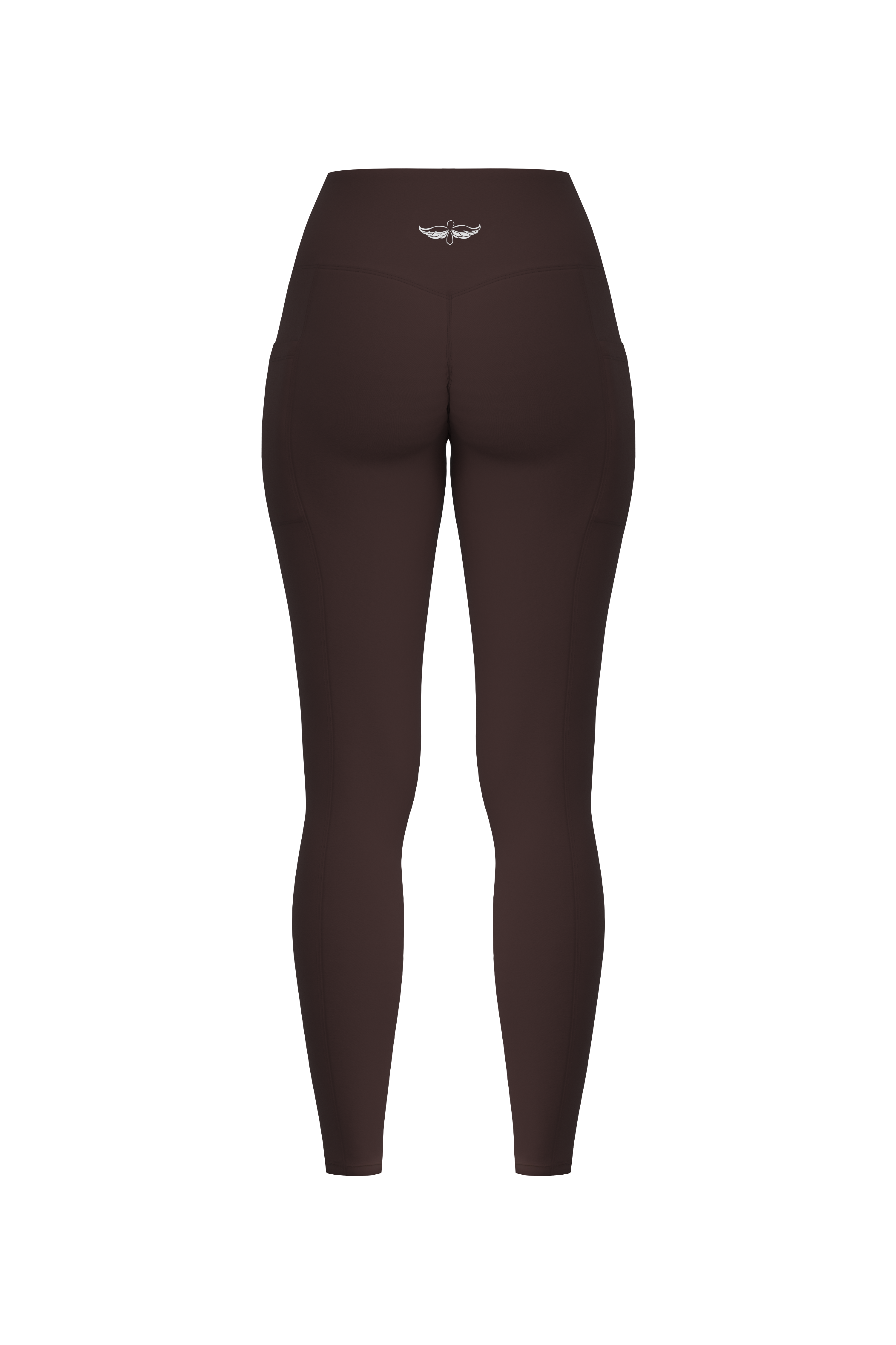Essentials Invisible Scrunch Pocket Leggings - Mocha Brown
