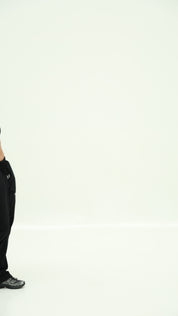 Original Baggy Wide Logo Joggers - Jet Black