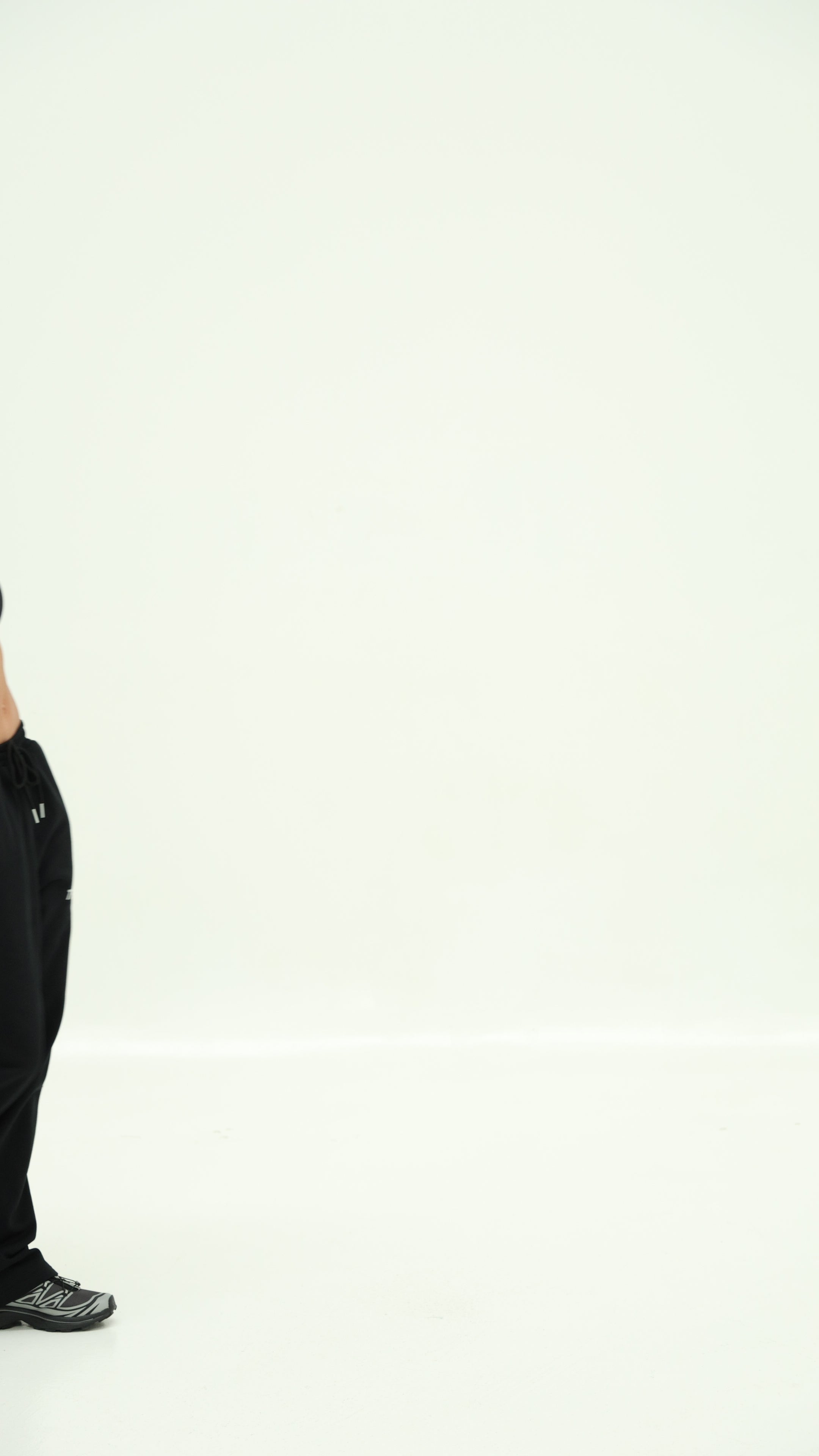 Original Baggy Wide Logo Joggers - Jet Black
