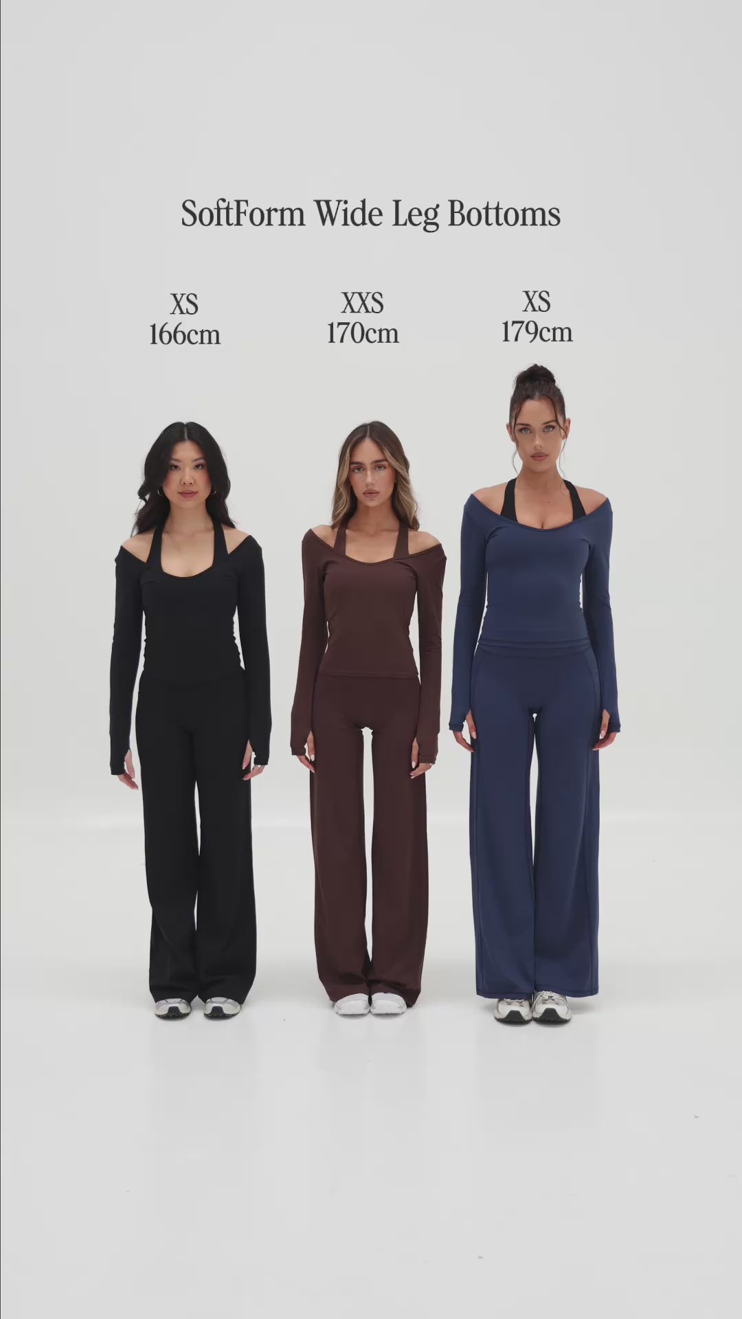 SoftForm™ Wide Leg Bottoms - Mocha Brown