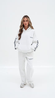 Original Baggy Wide Logo Joggers - Oat Grey