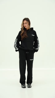 Original Oversized Boxy Logo Hoodie - Jet Black