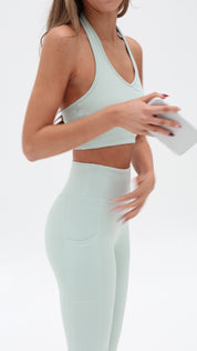 Earthcore Pocket Leggings - Seafoam