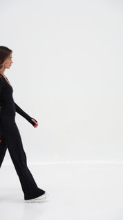 SoftForm™ Wide Leg Bottoms - Classic Black