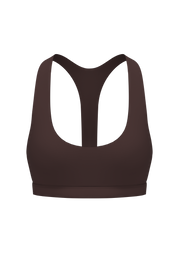 Essentials Racer Crop - Mocha Brown