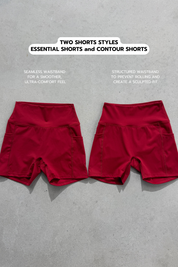 AirSilk™ 4" Invisible Scrunch Pocket Essentials Shorts - Chilli